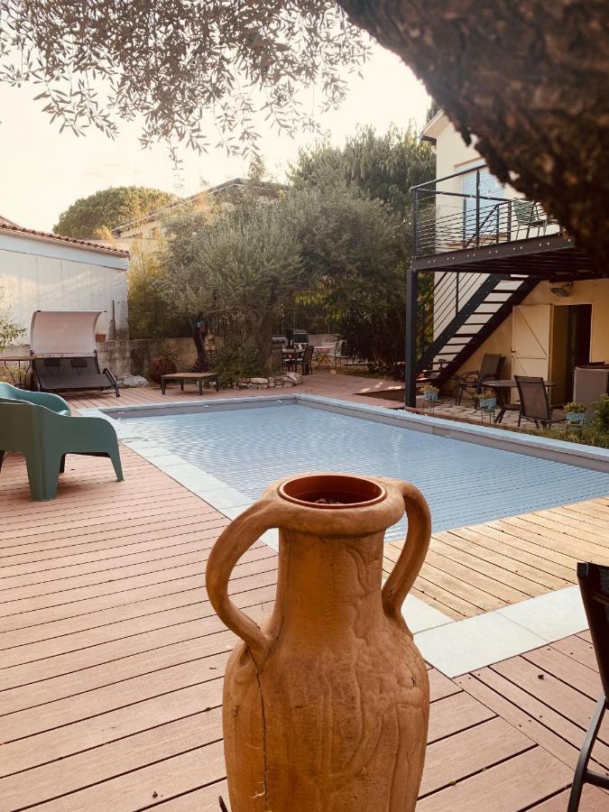 Appartement Independant Avec Jardin Et Acces Piscine Nimes Luaran gambar
